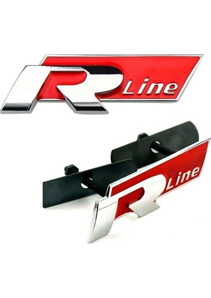 R Line Metal Ön Panjur Logosu