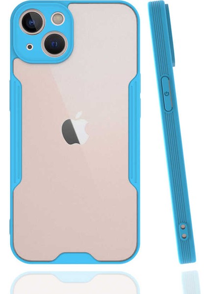 Apple iPhone 13 Mini Kılıf Zore Parfe Kenarları Pastel Renk Silikon Kılıf