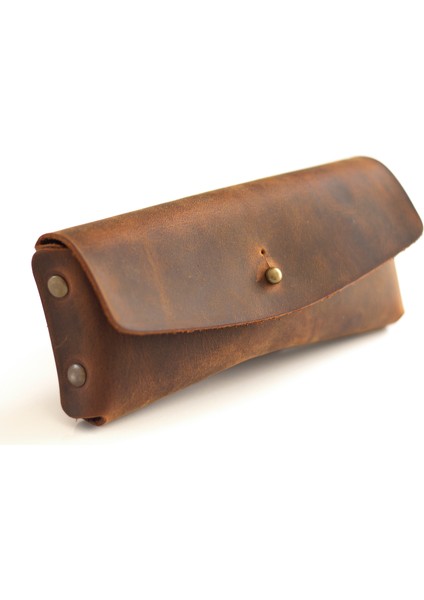 Kişiye İsme Özel Hera Deri Gözlük Kılıfı