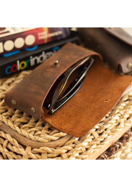 Kişiye İsme Özel Hera Deri Gözlük Kılıfı modelleri