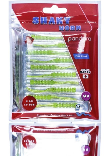 Shaky Worm - #green Glitter