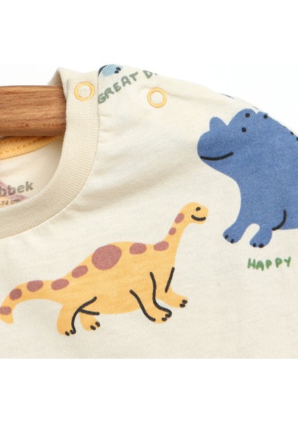 Dino Party Tshirt-Şort Erkek Bebek