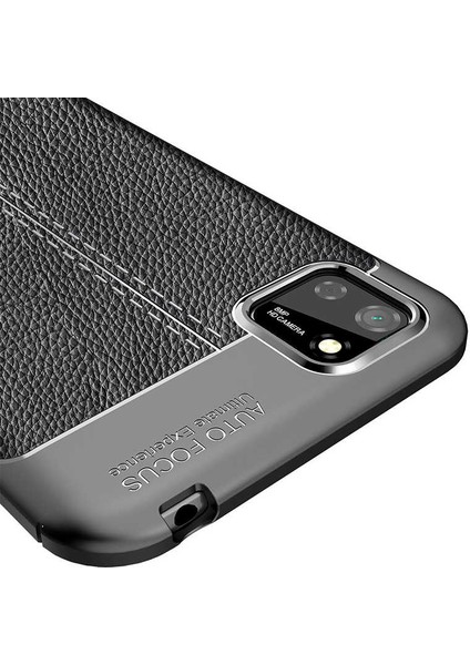 Huawei Y5P Kılıf Deri Görünümlü Renk Atmayan Dayanaklı Silikon Kapak (Niss) modelleri
