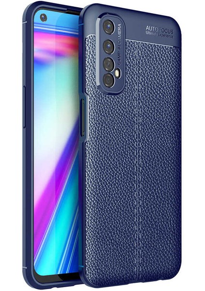 Realme 7 Kılıf Deri Görünümlü Renk Atmayan Dayanaklı Silikon Kapak (Niss) fiyatları
