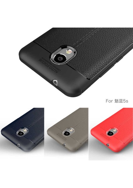 Meizu M5S Kılıf Deri Görünümlü Renk Atmayan Dayanaklı Silikon Kapak (Niss) indirimleri