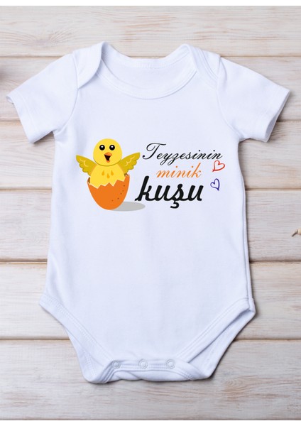 Teyzesinin Minik Kuşu Baskılı Pamuk Bebek Zıbını