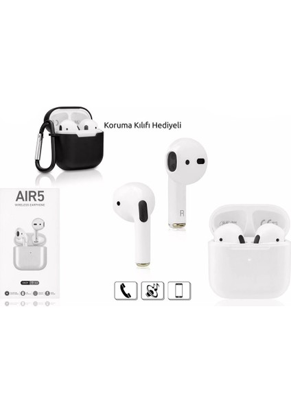 SW29 Air 5 Bluetooth Kulaklık Koruma Kılıfı Hediyeli