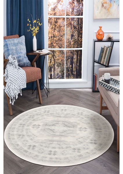 Makine Dokuması Pamuklu Dokuma ve Kaymaz Taban, Şönil , Yüksek Kalite, Uzun Ömürlü ,ince Yıkanabilir ,dekoratif Modern Yuvarlak Oda Halısı,kilim