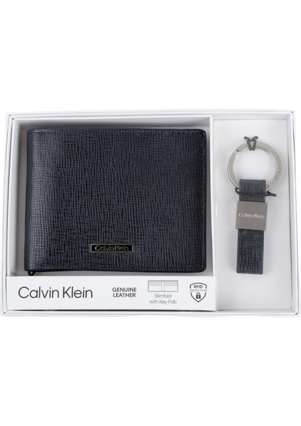 Calvın Kleın Erkek Cüzdan-Anahtarlık 31CK330006-NAVY