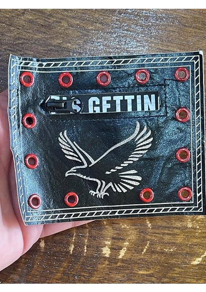 9X11 cm Deri Delikli Kuş Gözlü Kuş Görselli Aplike Arma Yama Dikiş Aksesuarı
