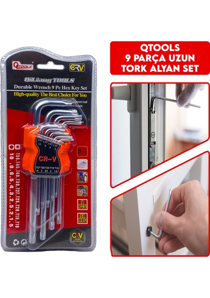 Q Tools 9 Parça Tork Alyan