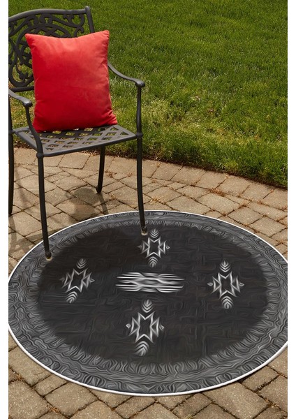 Makine Dokuması Pamuklu Dokuma ve Kaymaz Taban, Şönil , Yüksek Kalite, Uzun Ömürlü ,ince Yıkanabilir ,dekoratif Modern Yuvarlak Oda Halısı,kilim