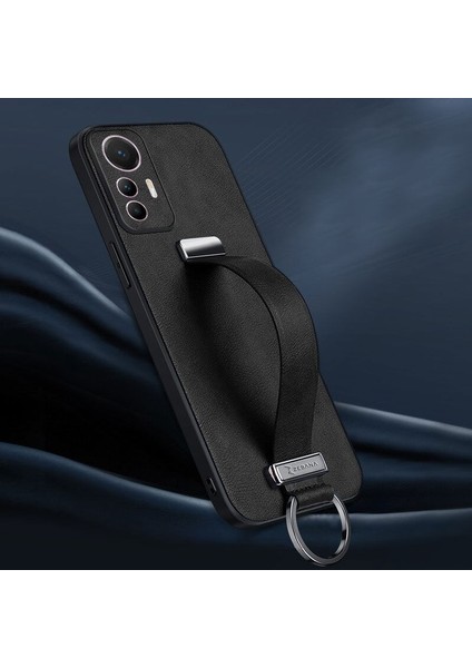 Xiaomi Mi 12 Lite Kılıf Zebana Classic Deri Kılıf Siyah