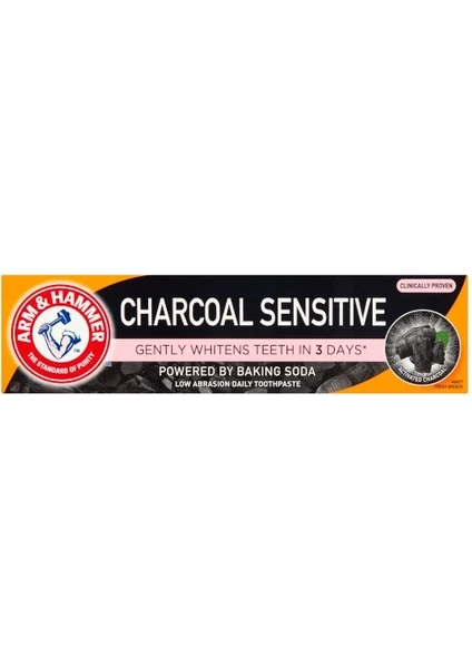 Arm & Hammer Charcoal Sensitive White Aktif Kömürlü Diş Macunu 75 ml