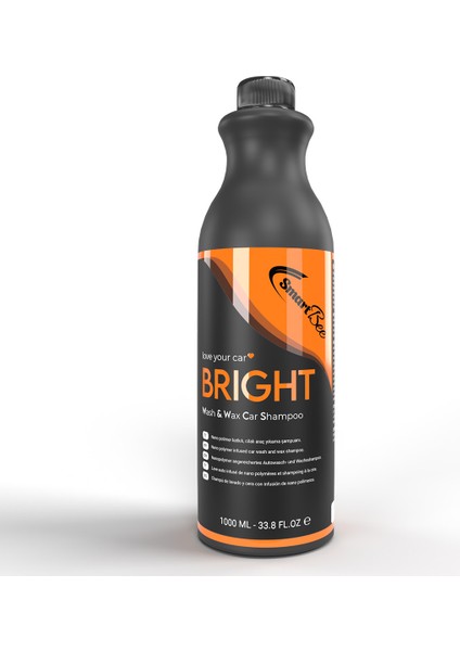 Bright Hidrofobik Cilalı Oto Yıkama Şampuanı – 1000 ml