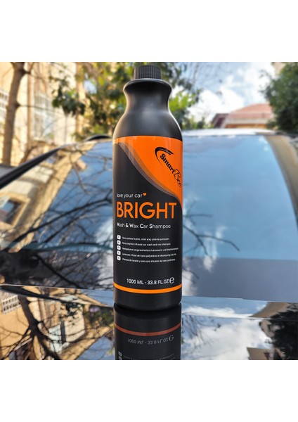 Bright Hidrofobik Cilalı Oto Yıkama Şampuanı – 1000 ml