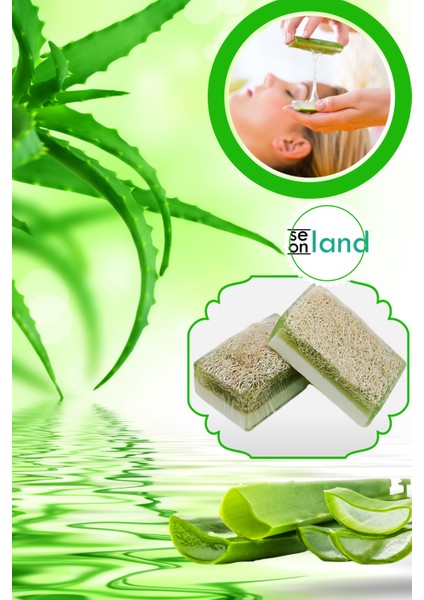 El Yapımı Doğal Kabak Lifli Saf Aloe Vera Özlü Onarıcı Sütlü Aloevera Sabunu 120 Gr 1 Adet modelleri