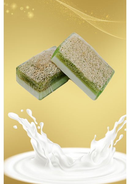 El Yapımı Doğal Kabak Lifli Saf Aloe Vera Özlü Onarıcı Sütlü Aloevera Sabunu 120 Gr 1 Adet fırsatları
