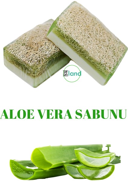 El Yapımı Doğal Kabak Lifli Saf Aloe Vera Özlü Onarıcı Sütlü Aloevera Sabunu 120 Gr 1 Adet indirimleri