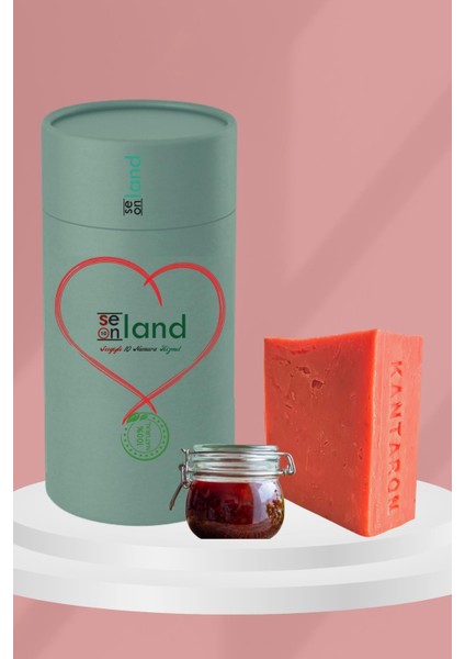 Organik Hakiki Kırmızı Kantaron Yağı 30ml + Kantaron Sabunu (Cilt Lekeleri+Yanıkk Sivilcee Izi)2li Set indirimleri