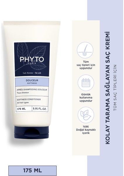 Softness Conditioner Tüm Saç Tipleri İçin Kolay Tarama Sağlayan Saç Kremi 175 ml