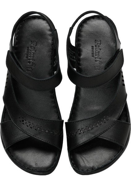 161884.Z3FX Siyah Kadın Comfort Sandalet