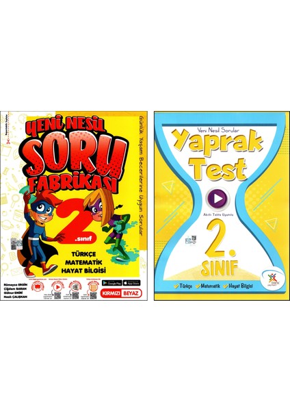 + 5 Renk 2.Sınıf Soru Fabrikası + Yaprak Test 2 Kitap