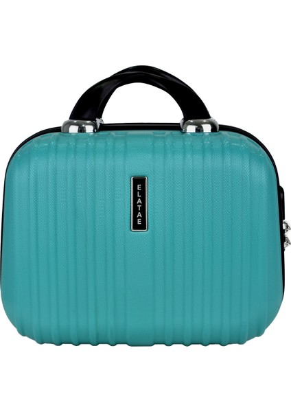 3'lü Valiz Seti Elatae Valiz Büyük - Orta Boy ve Makyaj Turkuaz 1020 fırsatları