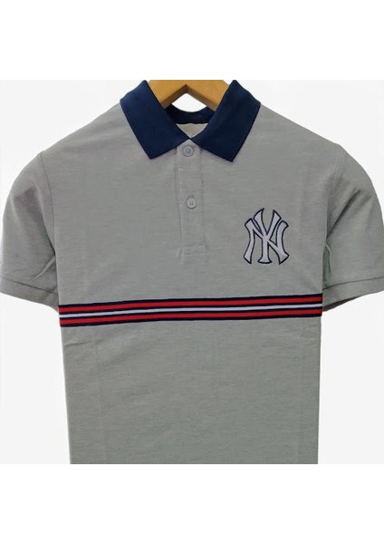 Desenli Polo Yaka T-Shirt