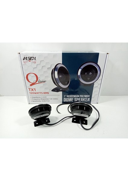 Dome Tweeter – Qline Tx1 Tweeter – 120RMS Amfi Uyumlu Ayaklı Tweeter