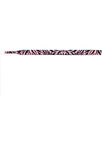 Luxuryshoe Ayakkabı Çifti Bağcığı Pembe Kaplan Desenli Bağcık 140 cm