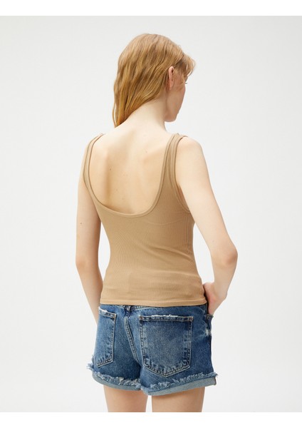 Basic Crop Atlet U Yaka Fitilli