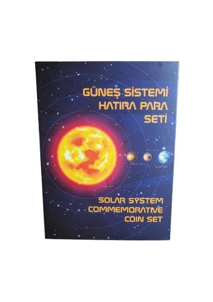 2022 Yılı Özel Basım Güneş Sistemi Gezegenleri Hatıra Para Seti Albümlü Çil
