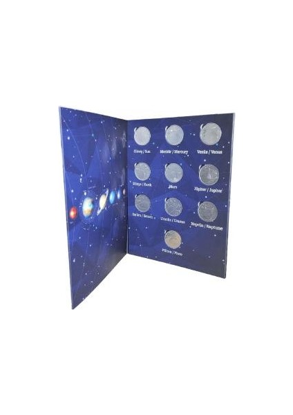 2022 Yılı Özel Basım Güneş Sistemi Gezegenleri Hatıra Para Seti Albümlü Çil fiyatları