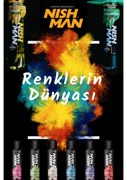 Renkli Saç Spreyi /kırmızı - 150 ml