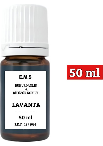 Lavanta Saf Esansiyel Uçucu Yağ Buhurdanlık Yağı Difüzör Esansı Aromaterapi Yağı 50 ml