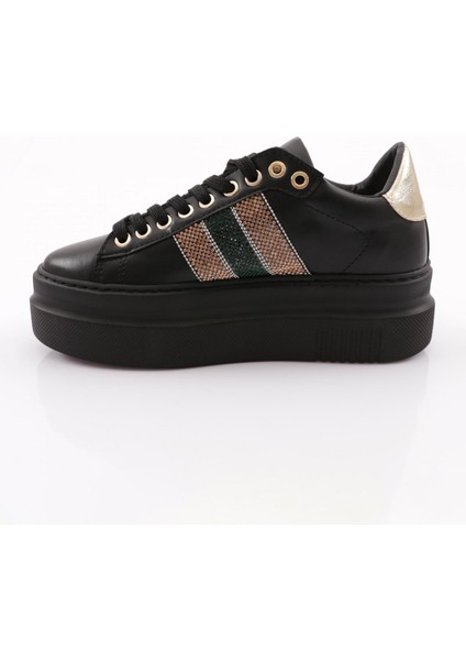 ES865 Kadın Kalin Silver Taşli Sneakers Ayakkabı modelleri