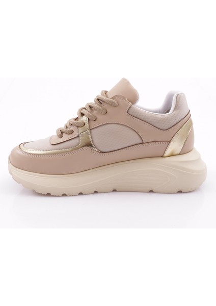 ES868 Kadın Kalin Taban File Detayli Sneakers Ayakkabı modelleri
