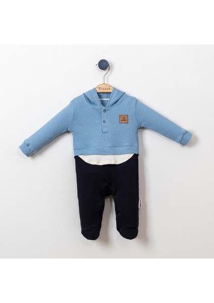 Kapüşonlu Süveterli Erkek Bebek Tulum