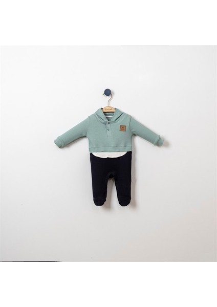 Kapüşonlu Süveterli Erkek Bebek Tulum