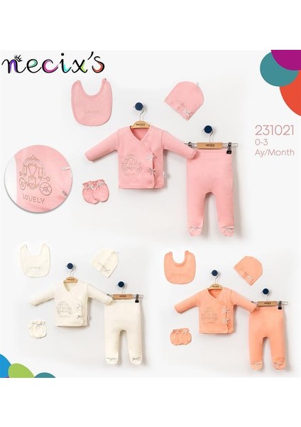 Lovely Taş Kız Bebek Hastane Çıkışı Beşli Set
