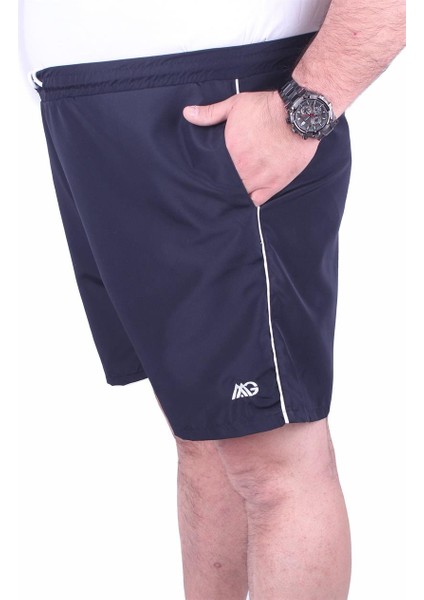 Büyük Beden Klasik Deniz Şortu 23677 Lacivert fiyatları