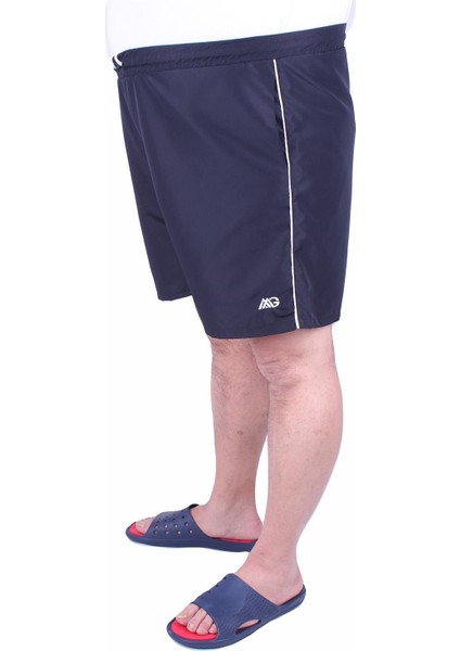 Büyük Beden Klasik Deniz Şortu 23677 Lacivert fırsatları