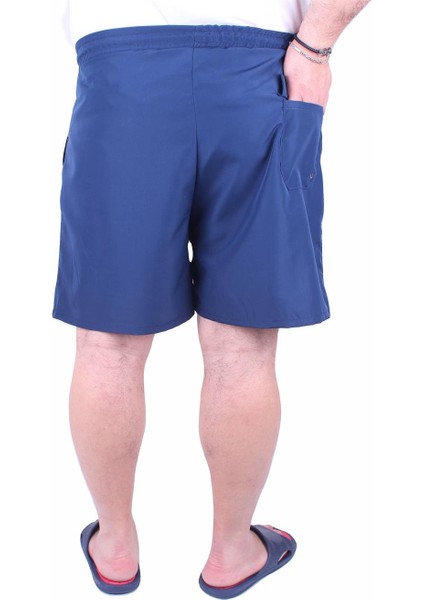 Büyük Beden Klasik Deniz Şortu 23677 Indıgo modelleri