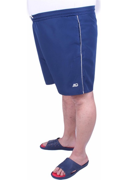 Büyük Beden Klasik Deniz Şortu 23677 Indıgo fırsatları