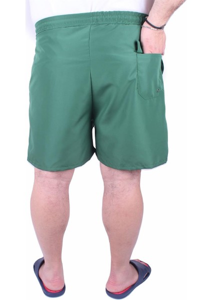 Büyük Beden Klasik Deniz Şortu 23677 Yesıl modelleri