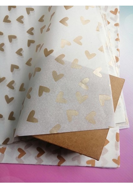 Kalpli Gold Desenli Pelur Kağıdı 50X70 cm 100 Adet