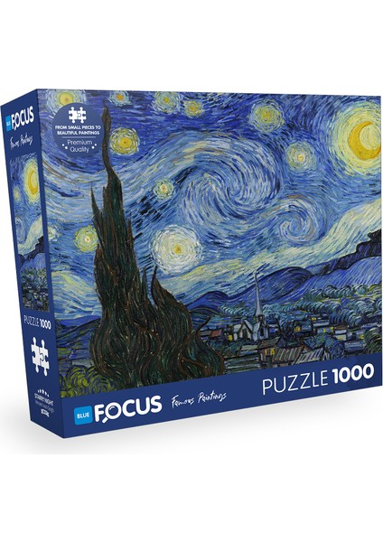 1000 Parça Puzzle - Starry (Yıldızlı Gece)