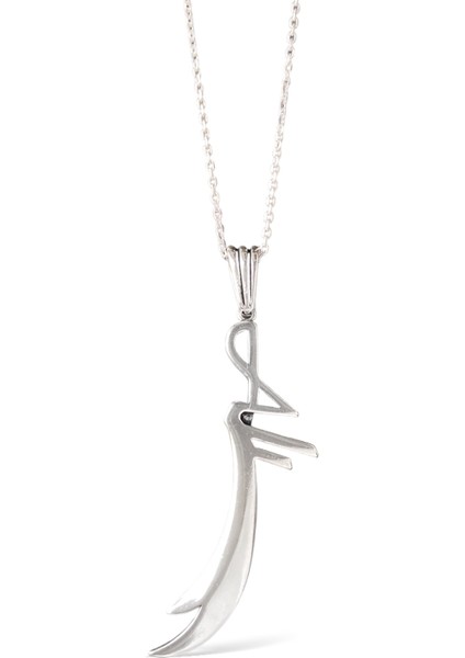 Alâ Silver Jewellery Zülfikar Hz.Ali Kılıcı 925 Ayar Gümüş Kolye