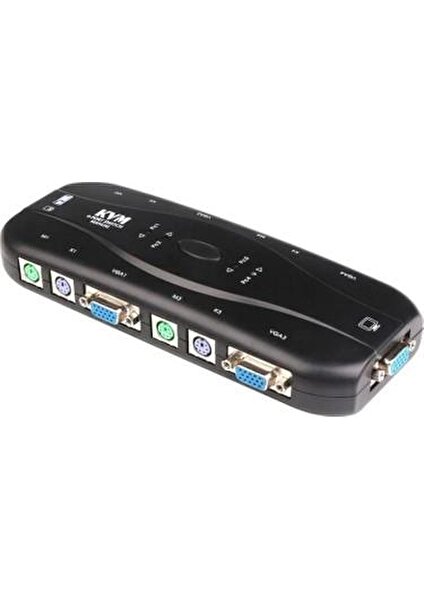 4 Port Ps2 Kvm Switch Ps2 Kvm Switch 4 Port Kvm Switch 4 Kasa 1 Pc Manuel Kvm Switch